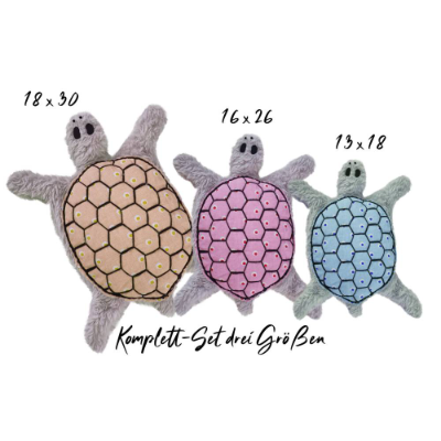 Stickdatei Schildkröte ITH drei Größen, schmusetuch, kuscheltier, schnuffeltuch, stickmuster