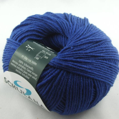 Schulana Filini Merino: dünne einfarbige Schurwolle Merino extrafein in Farbe Nr. 5, royalblau