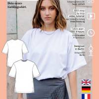 Oversized T-Shirt Schnittmuster PDF Download Jersey T-shirt Bild 6