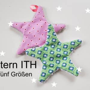 Stickdatei Stern ITH- fünf Größen, 10x10,13x18,16x26,18x30,20x30, embroidery, stick file, stickerei, stickdesign, stern, Bild 1