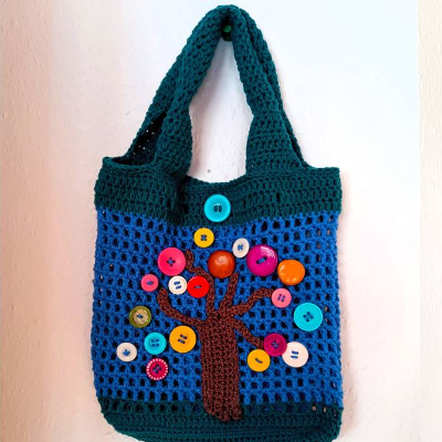 Gehäkelte Handtasche Schultertasche gehäkelt