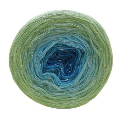 handgewickelter Bobbel mit Glitzerfaden - Nr. 218U