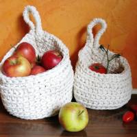 Hänge-Körbe - aus Makramee-Garn - Häkelanleitung Bild 2