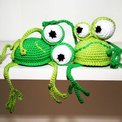 Frosch - Kantenhocker - Häkelanleitung