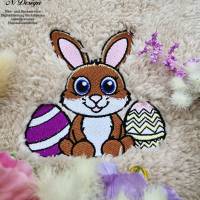 Stickdatei Osterhase als Vollstick und ITH Bild 1