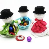 Zugbeutel Schneemann - Häkelanleitung Bild 4