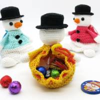 Zugbeutel Schneemann - Häkelanleitung Bild 5