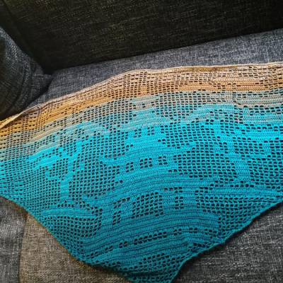 Häkelanleitung Anleitung zum Häkeln Dreieckstuch Motiv Tuch 