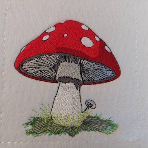 Stickdatei Fliegenpilz 4 Größen