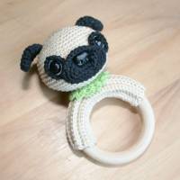Mops - Rasselring, Greifring - Häkelanleitung Bild 3