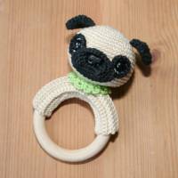 Mops - Rasselring, Greifring - Häkelanleitung Bild 5