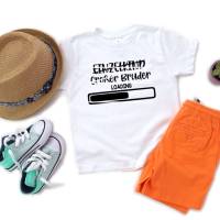 Plotterdatei Schwangerschaftsverkündung, Einzelkind loading, große Schwester, großer Bruder, Geschwister svg, Clipart Bild 4