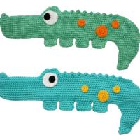 Krokodil - Flachtier, Greifling - Häkelanleitung Bild 3