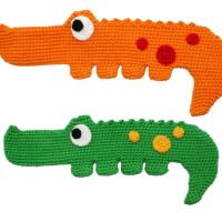 Krokodil - Flachtier, Greifling - Häkelanleitung Bild 4