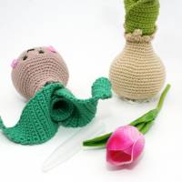 Kleine Blumenzwiebel-Vase - Deko - Häkelanleitung Bild 2