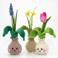 Kleine Blumenzwiebel-Vase - Deko - Häkelanleitung Bild 6