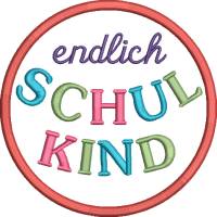 Stickdatei Schulkind Applikation Bild 3