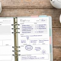 A5 Tagesplaner undatiert - Kalendereinlagen für Ringbuchplaner | To-Do-Liste, Termine, Menüplanung & Notizen Bild 2