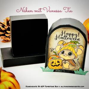 Maus Tutter - Digiset Halloween Herbst Printable JPG PNG Bild 3