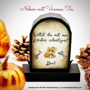 Maus Tutter - Digiset Halloween Herbst Printable JPG PNG Bild 4