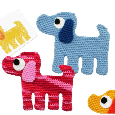 Krokodil - Flachtier, Greifling - Häkelanleitung