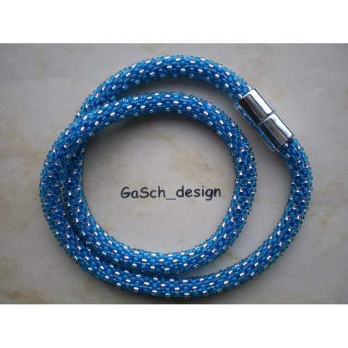 Häkelkette, gehäkelte Perlenkette * Überschwemmung im Sternenmeer