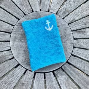 Anker-Waschlappen Stickdatei  ITH 13x18 Waschhandschuh Geschenk maritim Meer Urlaub Meerweh Strandliebe Bild 8