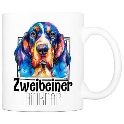 Hunde-Tasse ZWEIBEINER TRINKNAPF mit Basset Hound┊tolle Geschenkidee für Hundebesitzer