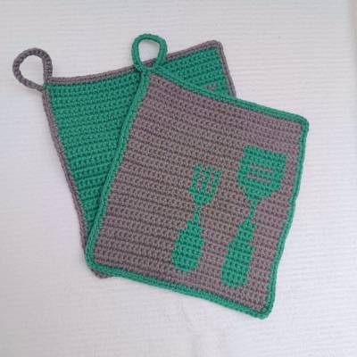 Häkelanleitung Topflappen 