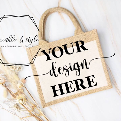 Jutetasche Mockup für Designer, Jute Bag Mockup Tote Mockup Shopping Bag Mockups Shopping Tote Mock Up Tasche