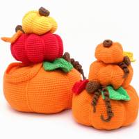 Kürbis-Stapel - Türstopper - Häkelanleitung Bild 2