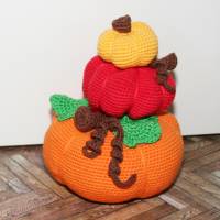 Kürbis-Stapel - Türstopper - Häkelanleitung Bild 9