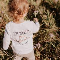 Plotterdatei Schwangerschaftsverkündung, Plotterdatei bald große Schwester, Geschwistershirts, Schwangerschaft, Baby Bild 3