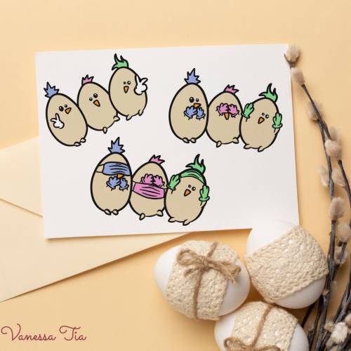 Dreierlei Von Drei Eiern Plotterdatei SVG Cut File DXF