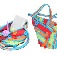 Tasche - Blümchen mit Durchblick - Häkelanleitung Bild 2