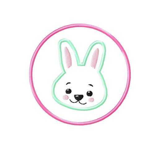 Stickdatei Applikation Hase 2 10x10 cm Applikation Osterhase Ostern