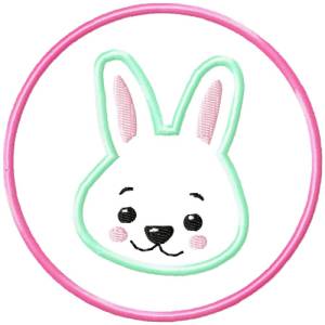 Stickdatei Applikation Hase 2 10x10 cm Applikation Osterhase Ostern Bild 2
