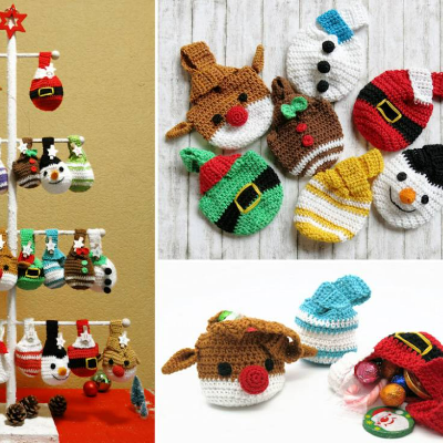 Kleine Knotenbeutel - Weihnachten - Adventskalender - Häkelanleitung