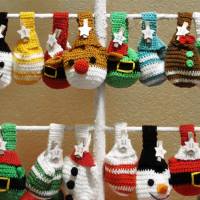 Kleine Knotenbeutel - Weihnachten - Adventskalender - Häkelanleitung Bild 5