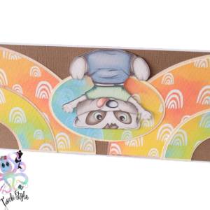 Waschbär Digistamp + Digipaper Printfile Digipaper PNG JPG Bild 2