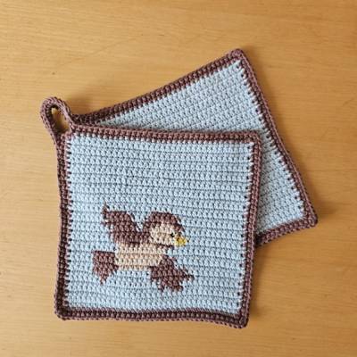 Häkelanleitung Topflappen 