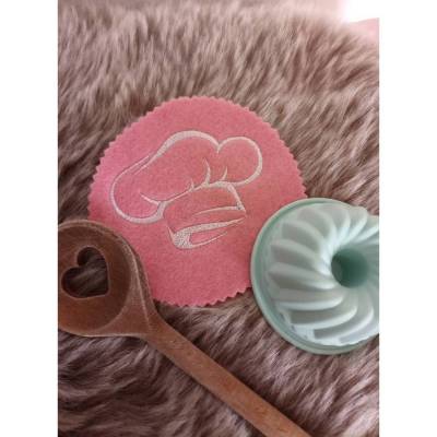 Stickdatei - Kochmütze - Kochen - Küche - 3 Größen