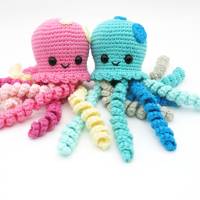 Kleiner Tintenfisch, Oktopus - Greifling - Häkelanleitung Bild 1