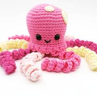 Kleiner Tintenfisch, Oktopus - Greifling - Häkelanleitung Bild 8