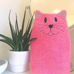 Katzen-Waschlappen Stickdatei  ITH 16x26 Waschhandschuh Geschenk Geburt Katzenliebhaber Katzenliebe Bild 2