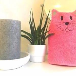 Katzen-Waschlappen Stickdatei  ITH 16x26 Waschhandschuh Geschenk Geburt Katzenliebhaber Katzenliebe Bild 3