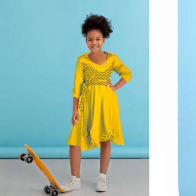 Schnittmuster Kinderkleid Anastasia Gr. 80 -140 Nähanleitung