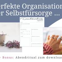 Selbstfürsorge Planer Set zum ausdrucken | Selbstfürsorge Journal | Selbstentwicklung Planer Set | Gewohnheiten Tracker Bild 3