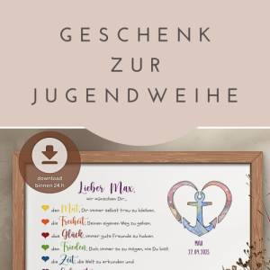 Geldgeschenk Jugendweihe PDF | Geschenk zur Jugendweihe für Mädchen und Jungen | DIY Geld-Karte Bild 8