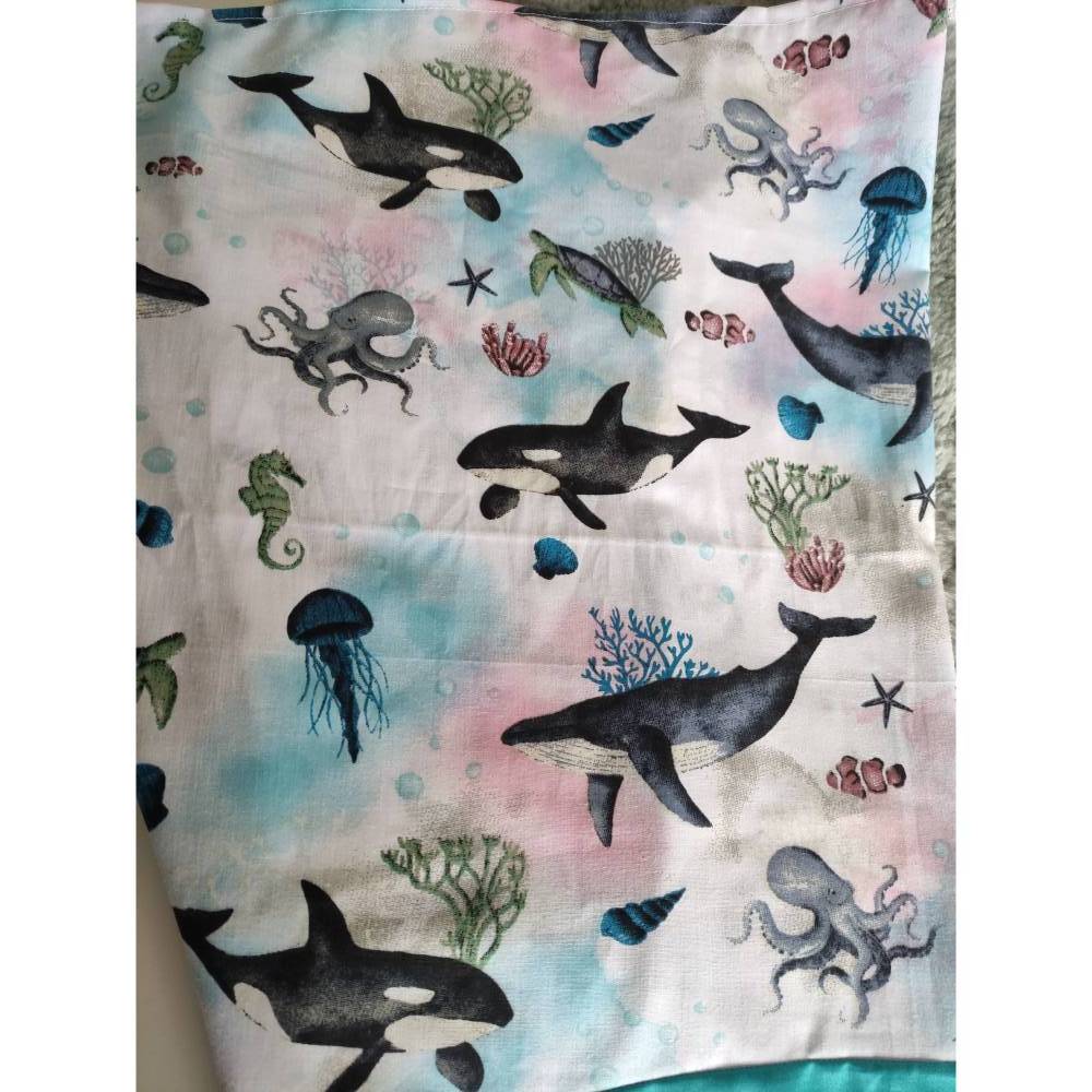 SALE Schultüte aus Stoff Meerestiere 70cm - Main Image